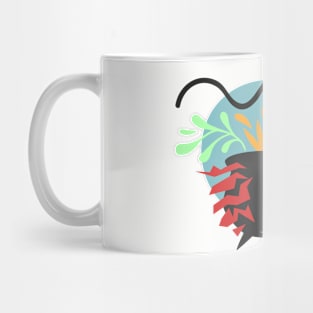 Halloween Cauldron Abstract print art style Mug